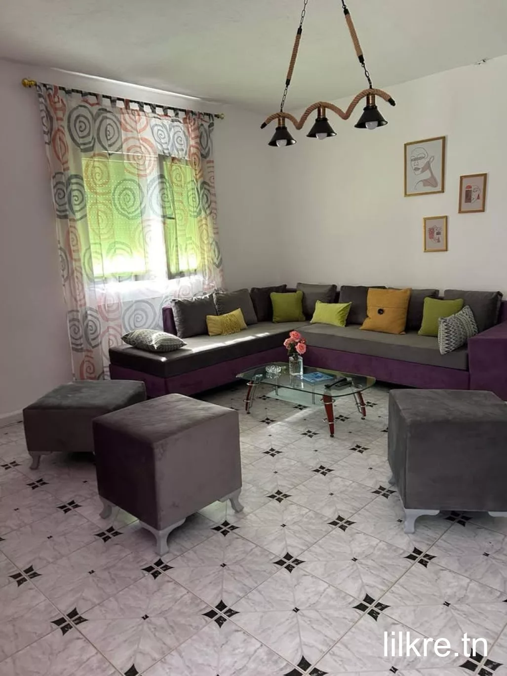 A louer un appartement meublé par nuitée a ezzahra 